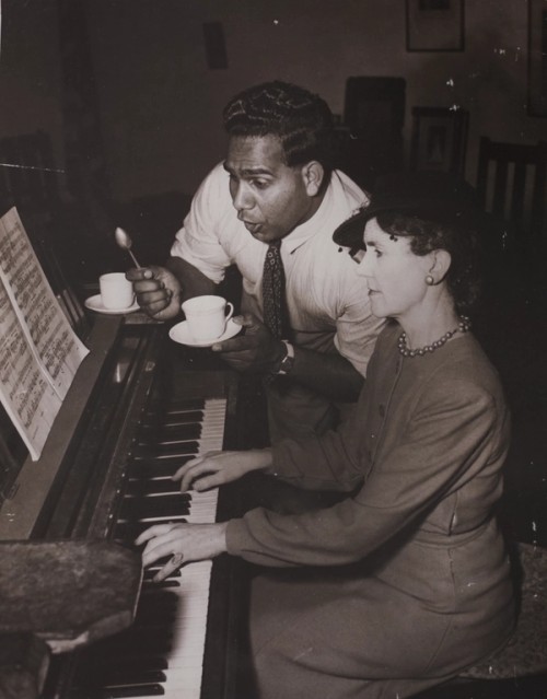 Harold Blair and Ida Scott at the piano