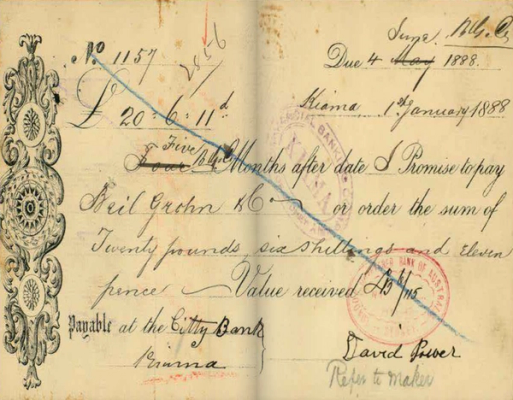 digitised page from a bankruptcy file