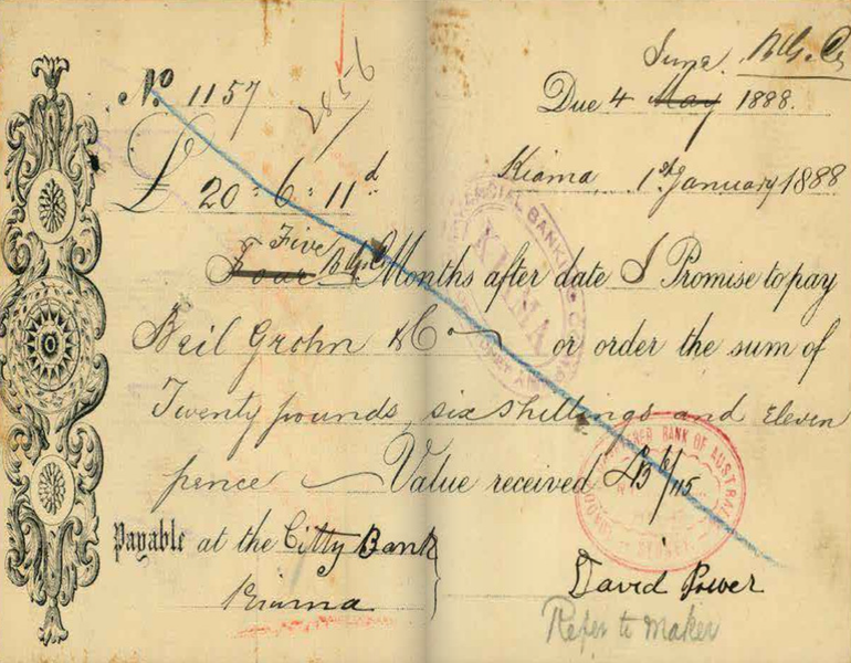 digitised page from a bankruptcy file