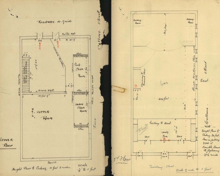 page from the theatre file