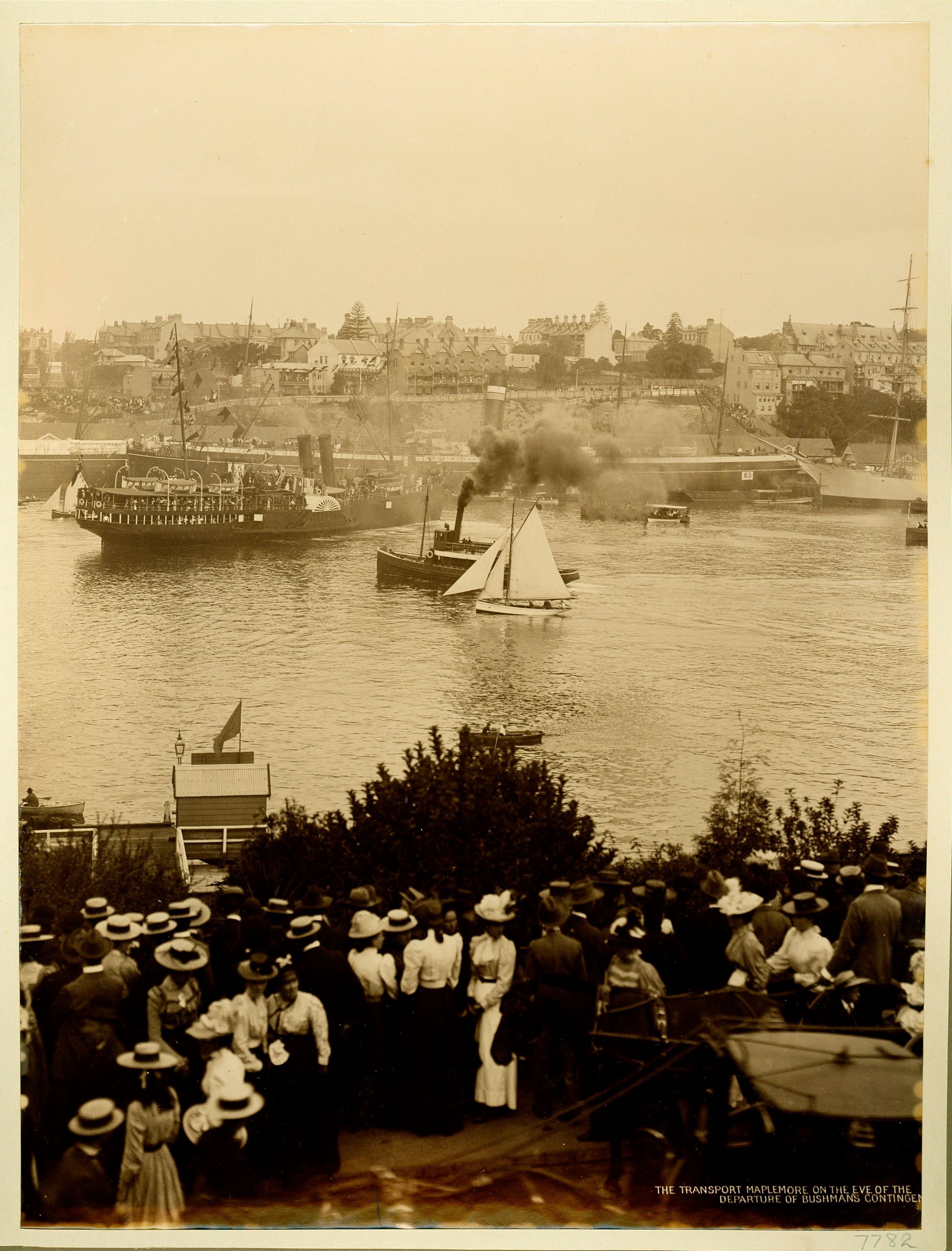 Crowds gathered at Sydney Harbour