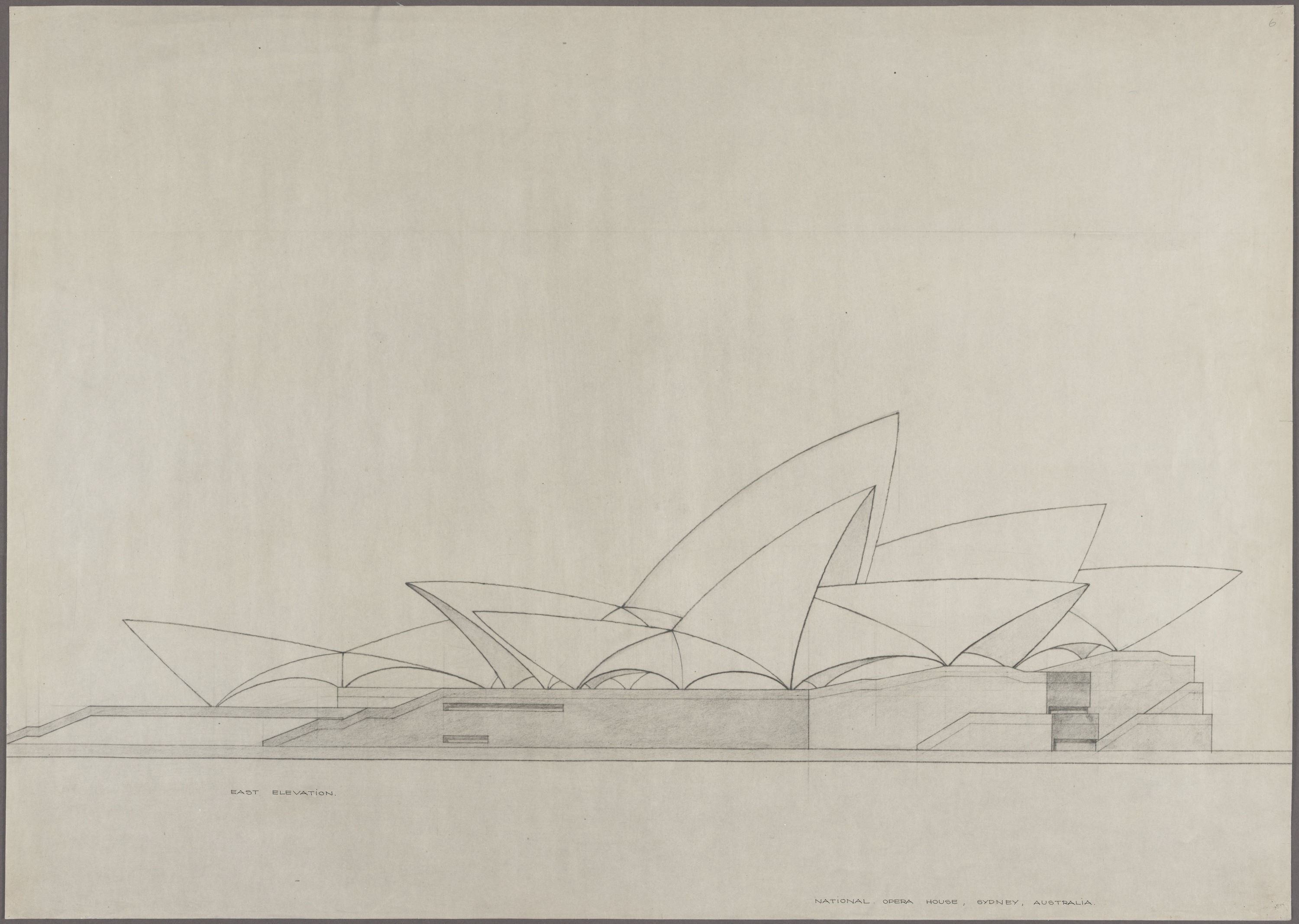 Plan of the east elevation