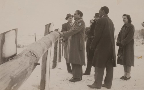 Harold Blair and friends at the Iron Curtain, Fulda Germany
