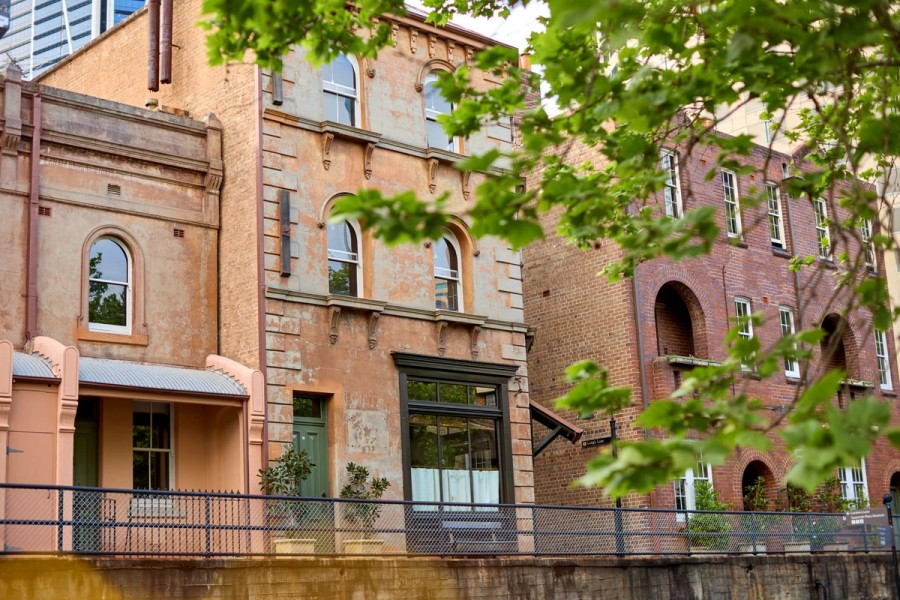 A row of terrace houses