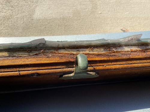 Damage to timber on the window frame at Elizabeth Bay House