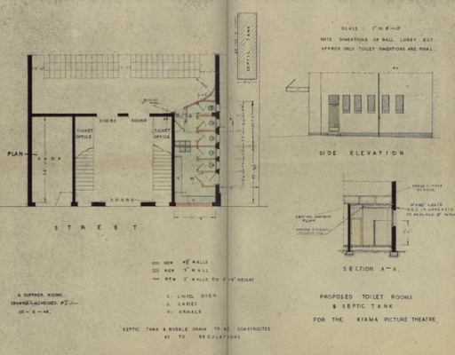 screenshot of digitised theatres file