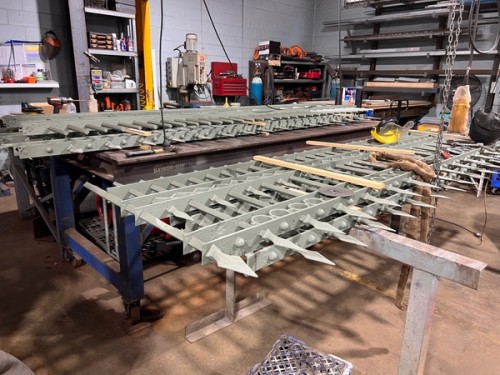 Fencing painted and in good condition