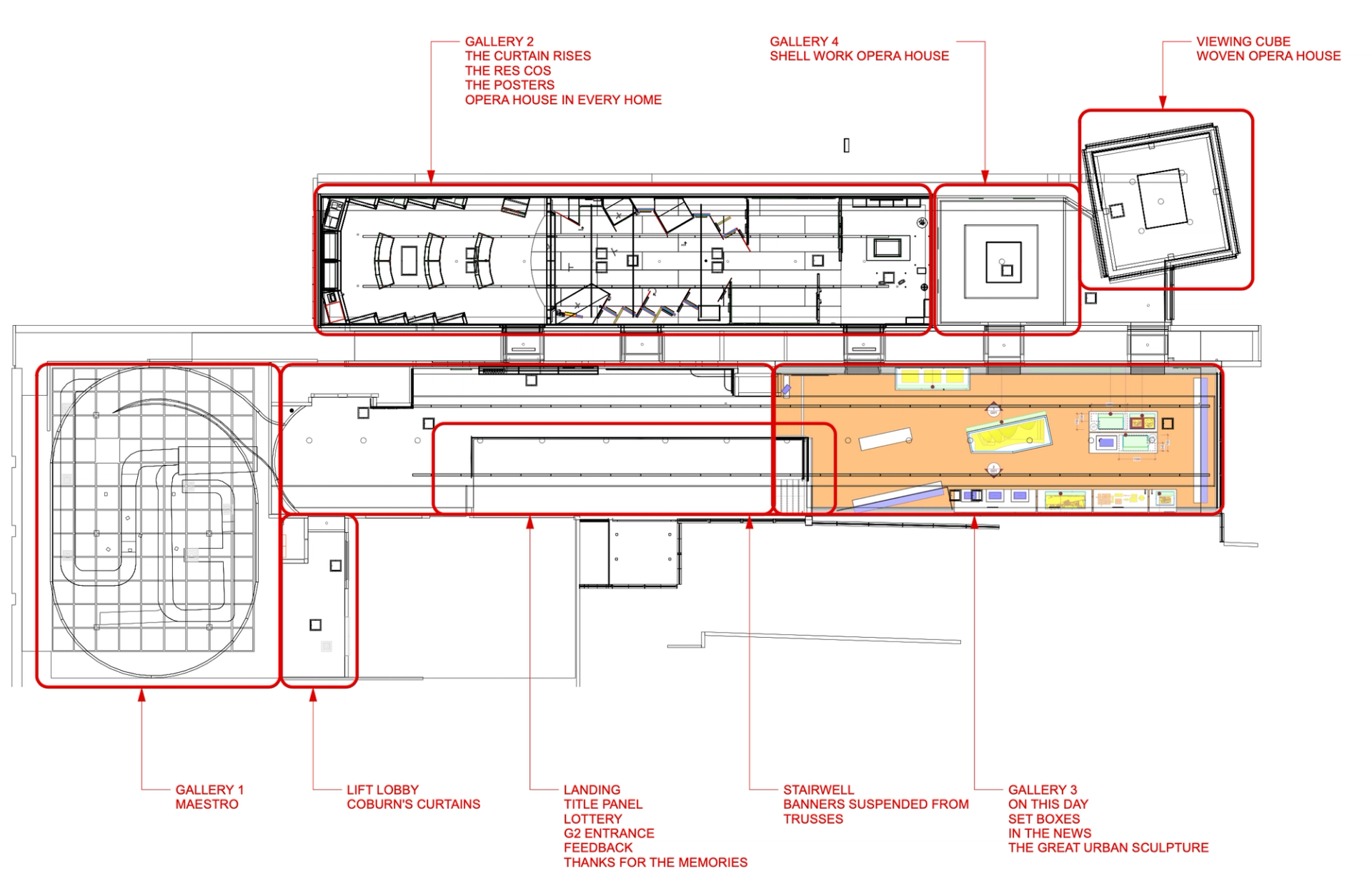 Layout of the exhibition