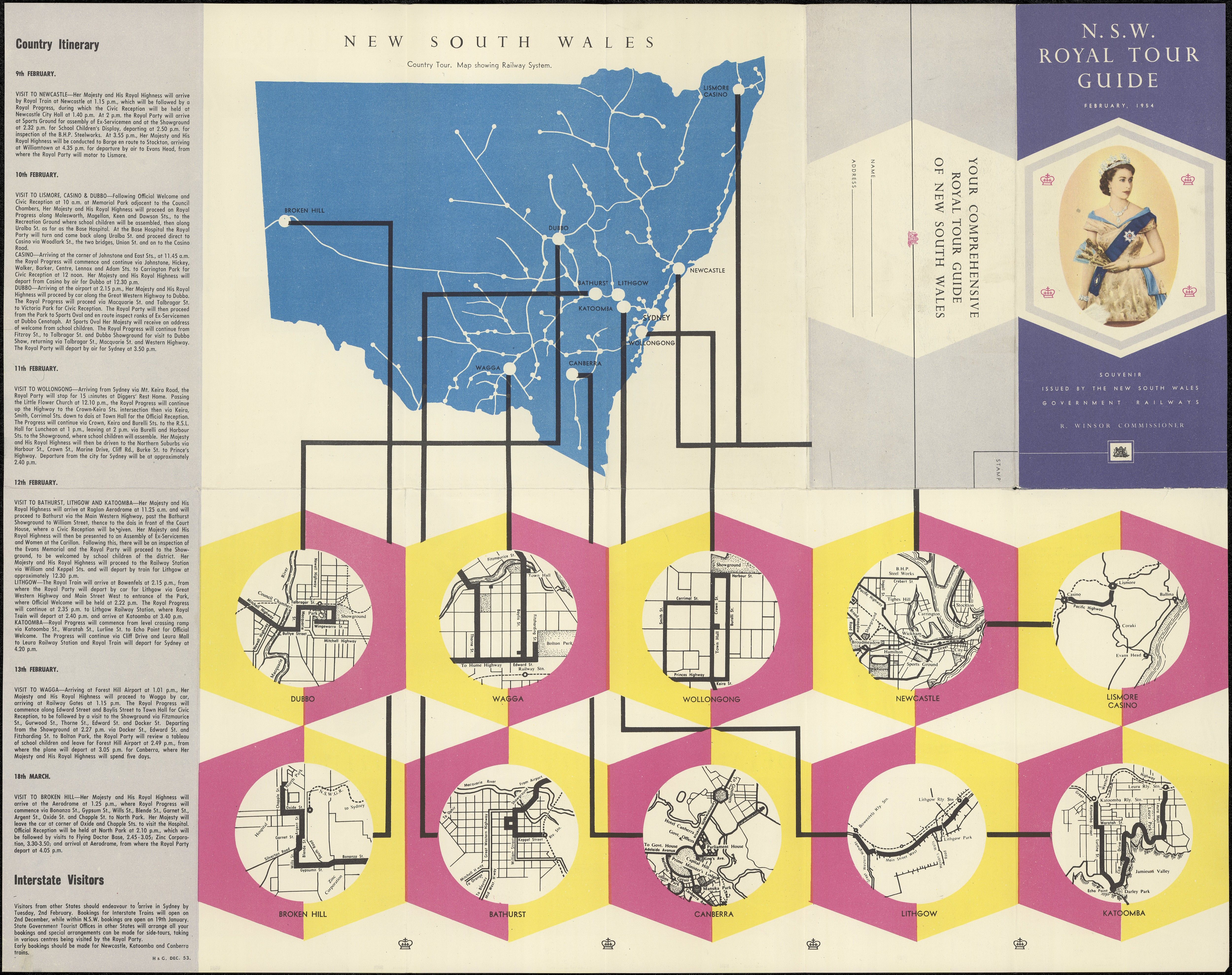 Souvenir guide of the 1954 Royal Tour