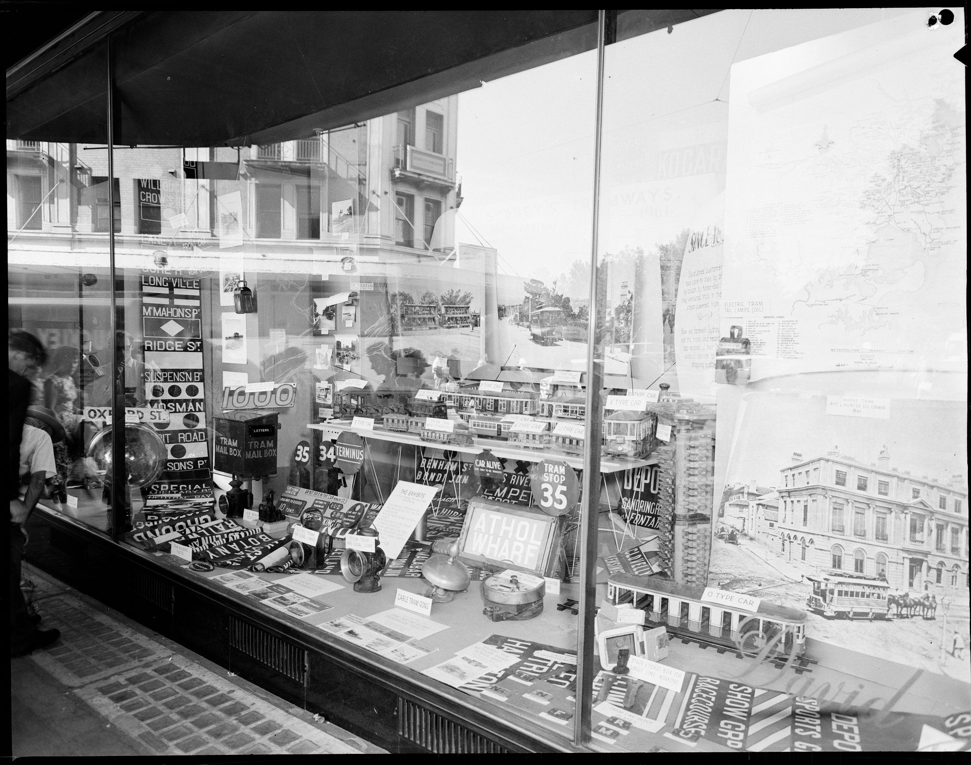 Shop window, railway display