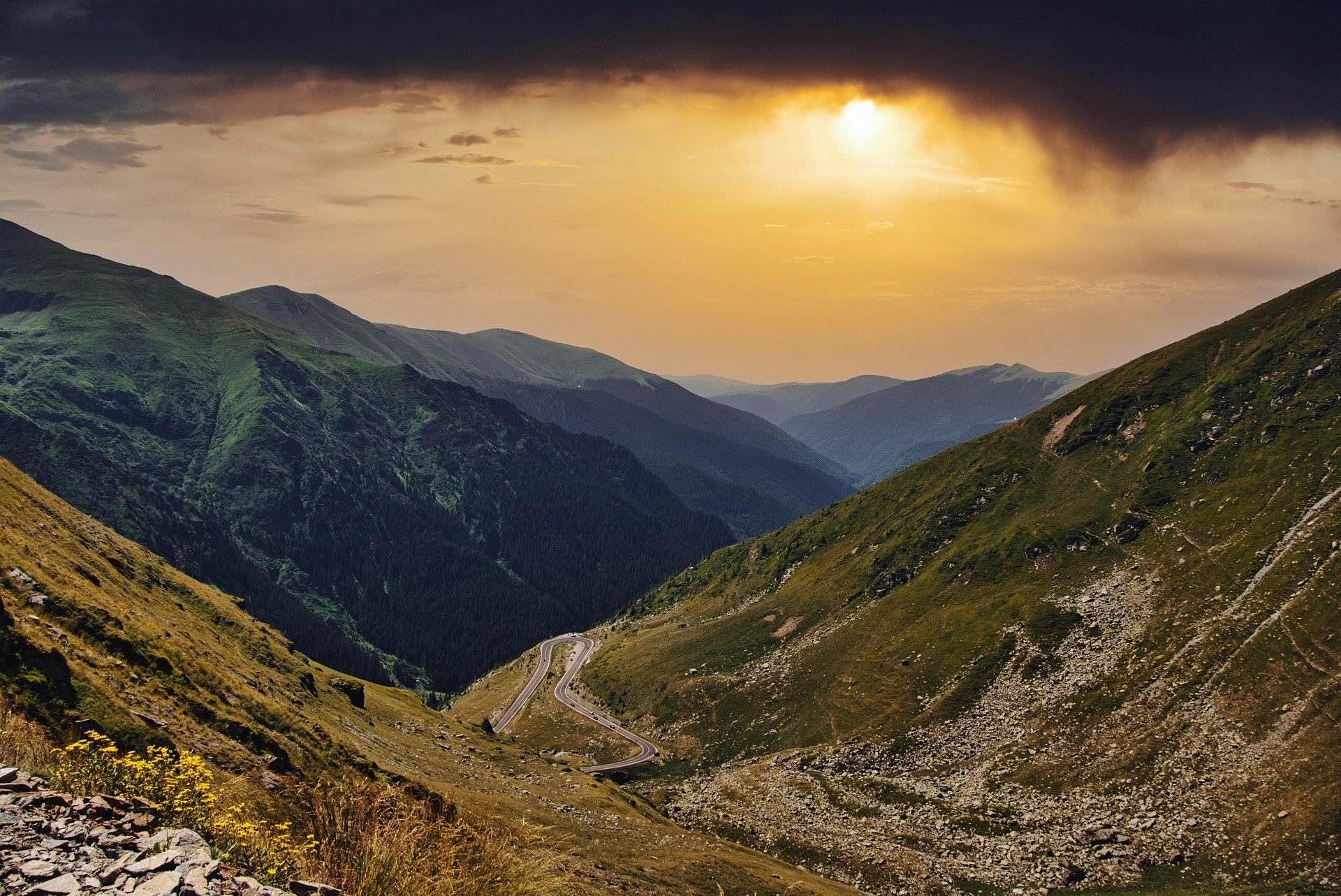 Romanian countryside landscape