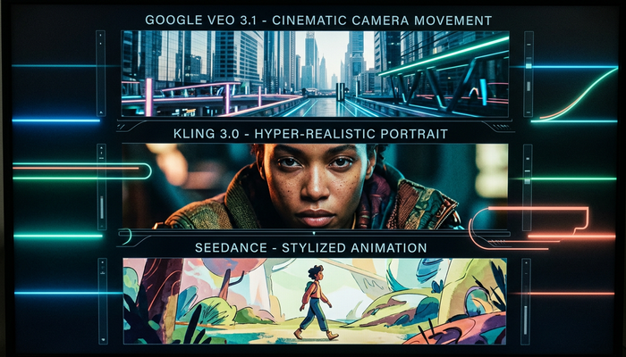 Veo 3.1 vs Kling 3.0 vs Seedance — Best AI Video Model in 2026