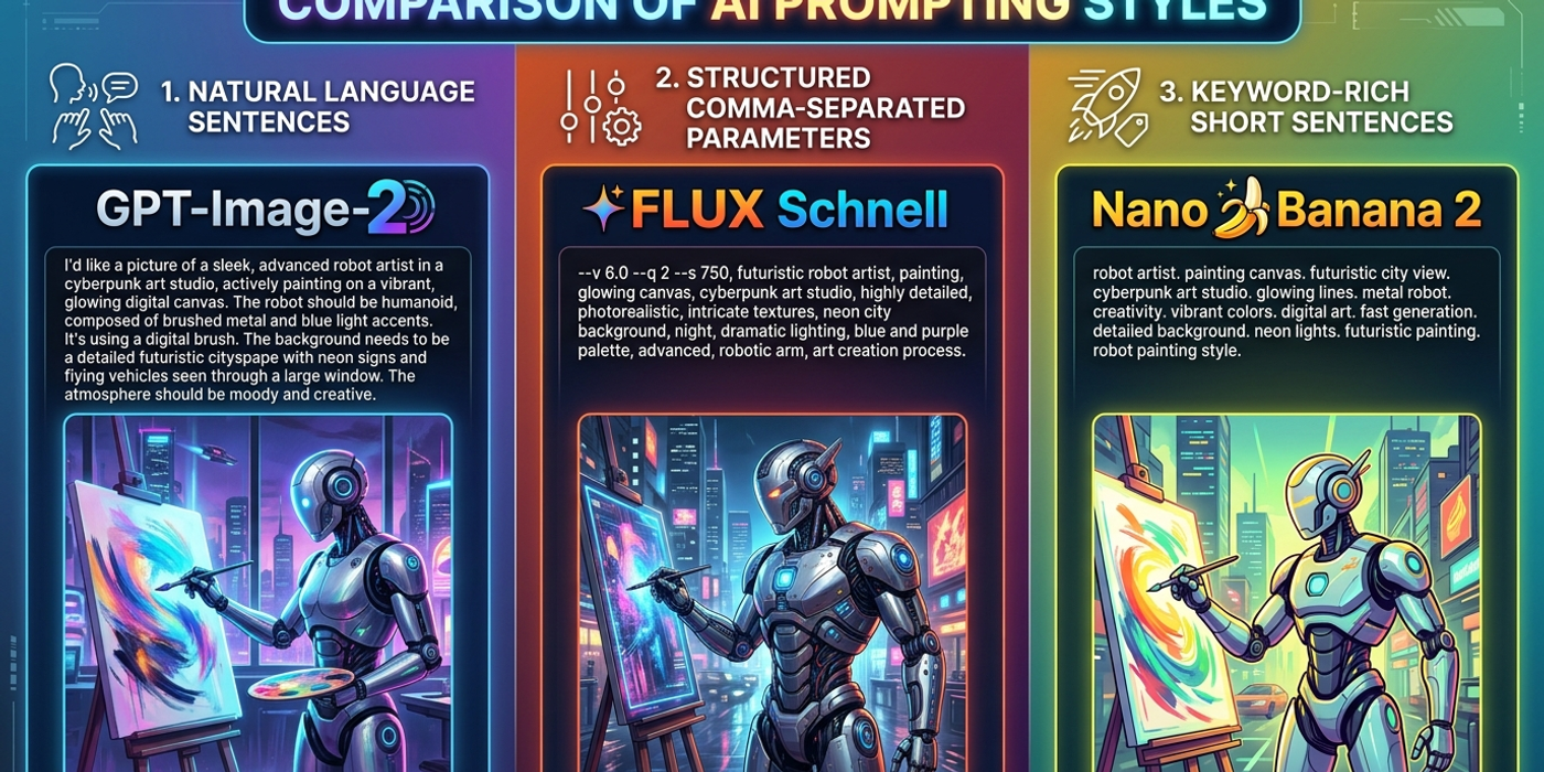 AI Prompting by Model in 2026: GPT-Image-2, FLUX & Nano Banana 2