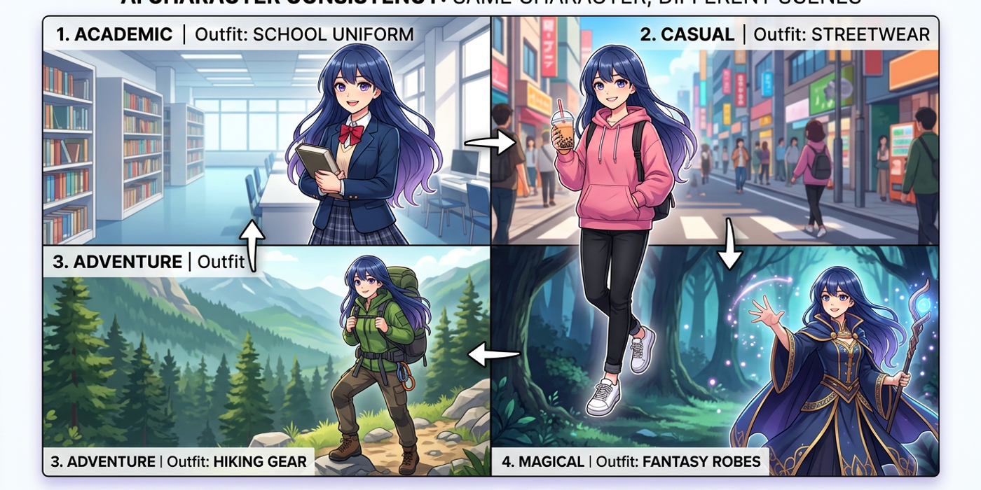 How to Generate Consistent Character Images Across Multiple AI Generations