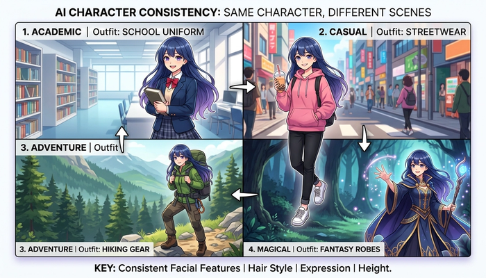 How to Generate Consistent Character Images Across Multiple AI Generations