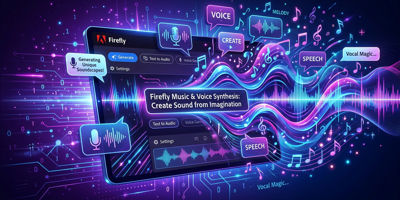 Adobe Firefly Adds AI Audio Tools: Music, Speech & Sound Effects