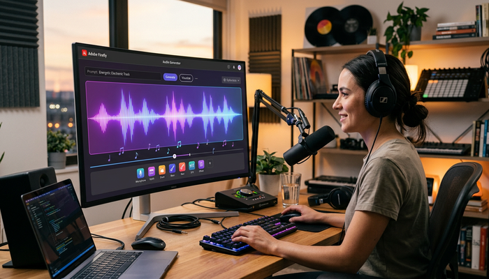 Adobe Firefly Launches AI Audio Tools: Music, Voice & Sound Effects