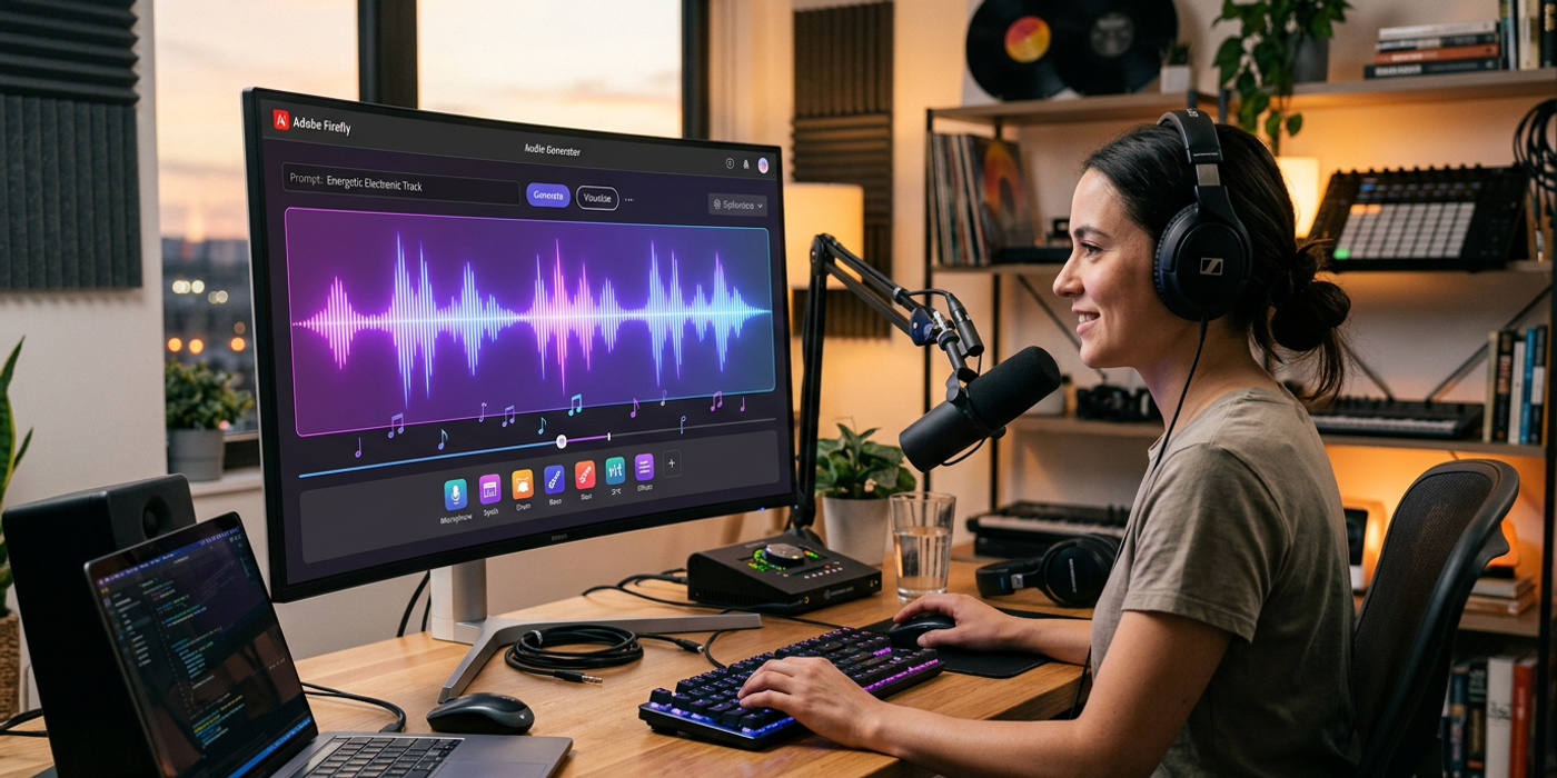 Adobe Firefly Launches AI Audio Tools: Music, Voice & Sound Effects