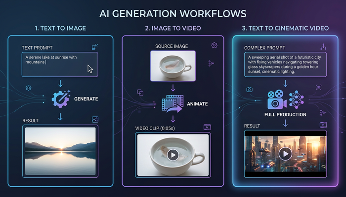Text-to-Image vs Image-to-Video vs Text-to-Video: Which Workflow Wins?