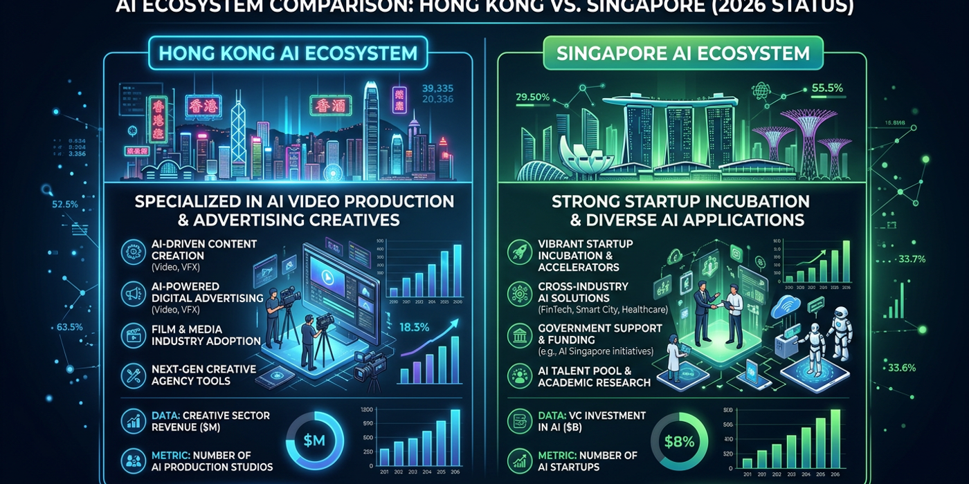 Hong Kong vs Singapore AI in Late 2026: Creative Ecosystems Compared