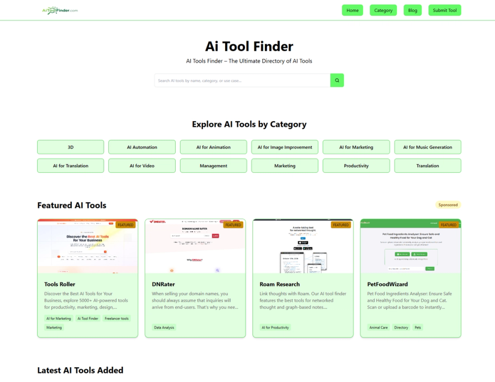 image of AI Tool Finder