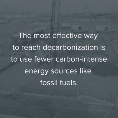The most effective way to decarbonize is to use fewer fossil fuels
