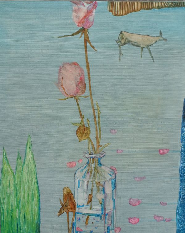 Quiet Vase and Birds