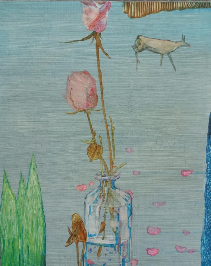 Quiet Vase and Birds