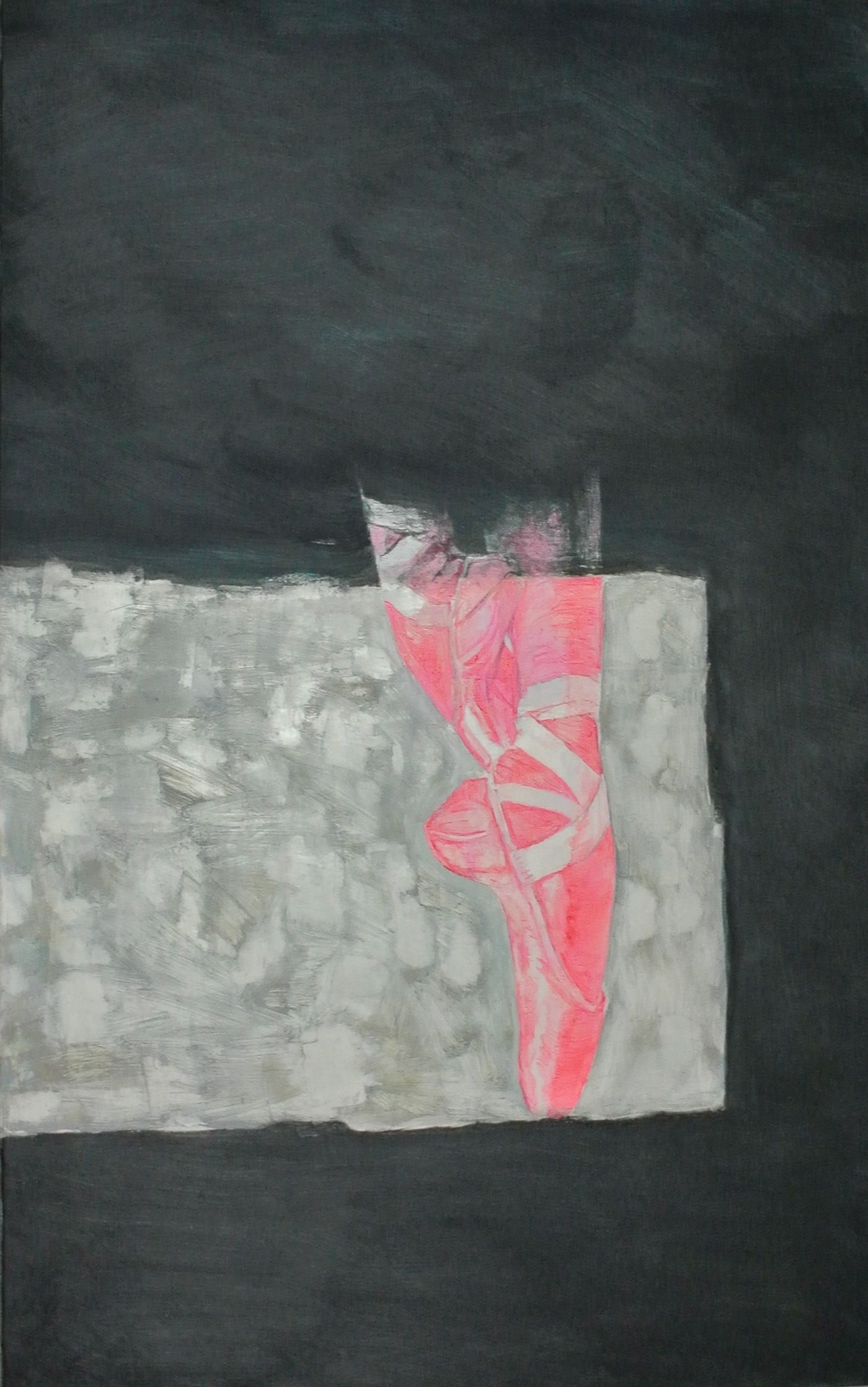 Red Figure in Stone