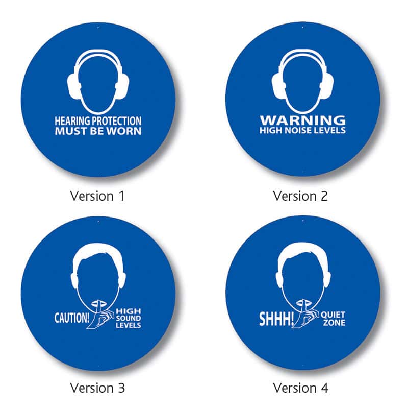 SafeEar Noise-activated Warning Sign 2