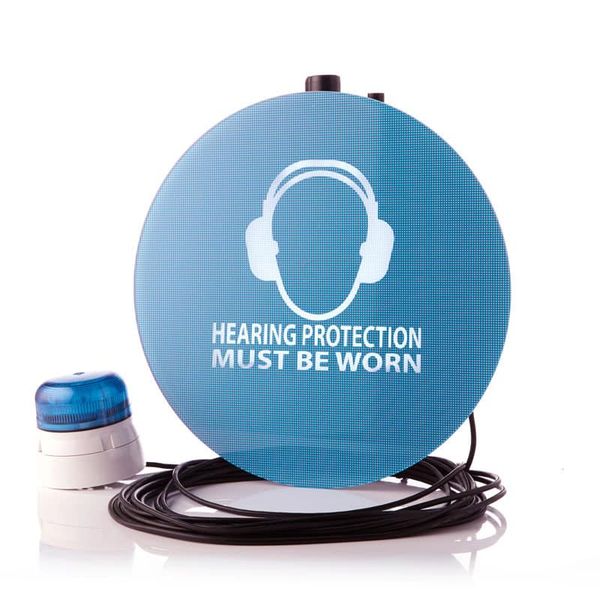 SafeEar Noise-activated Warning Sign