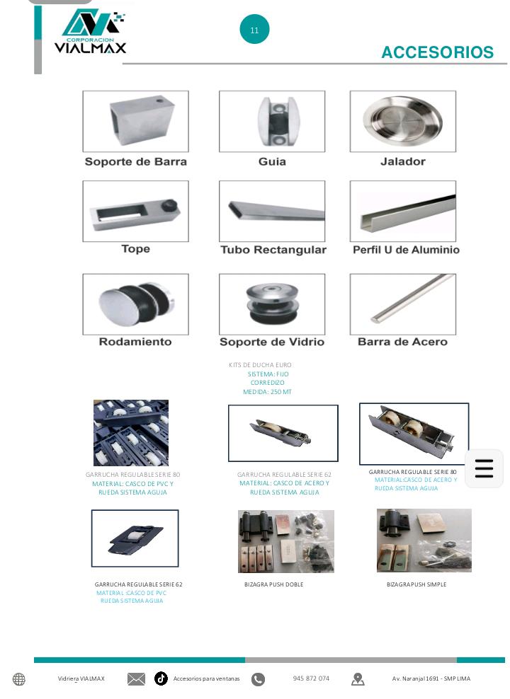 Accesorio RODAMIENTOS -KITS DE DUCHA - Vialmax Lima