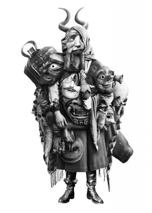 Kunstwerk Der Maskenhändler von Steve Braun