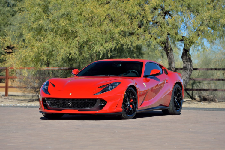 Ferrari's classic red color.