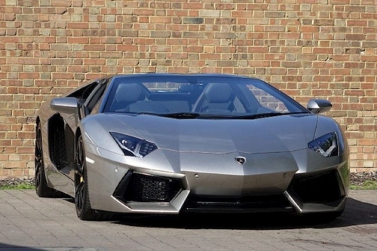 Lamborghini's Ad Personam metallic grey color.