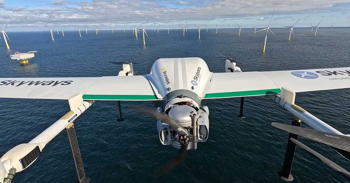 RWE successfully pioneers cargo drone operations at offshore wind farms