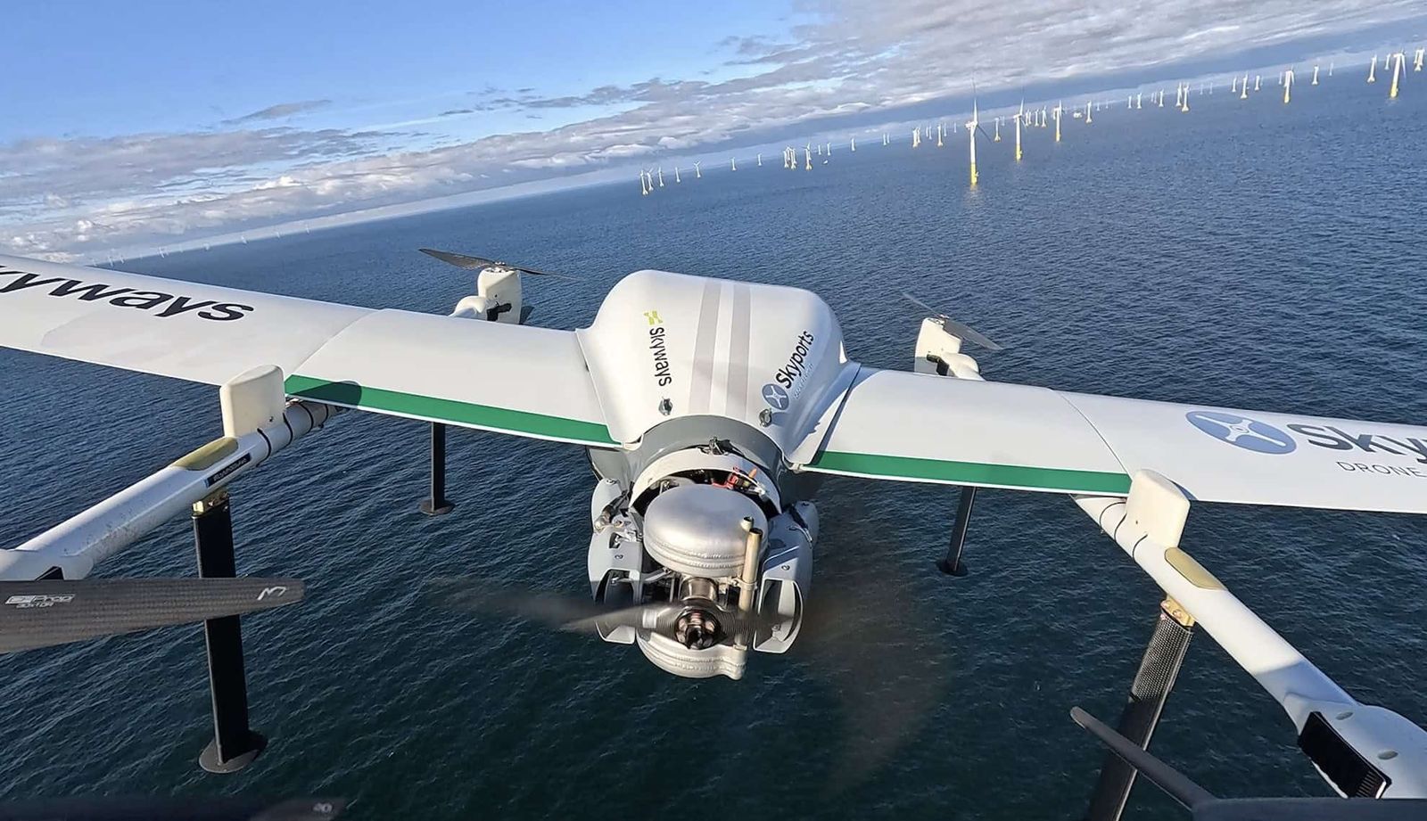 Autonomous Cargo Drone Completes Offshore Windfarm Deliveries