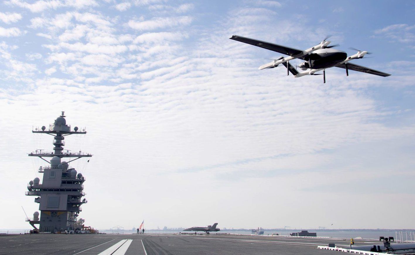 Navy Tests Autonomous Aerial Supply Drone From Its Newest Supercarrier