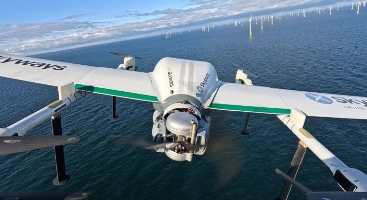 Skyways Powers Historic Cargo Deliveries to Offshore Windfarm
