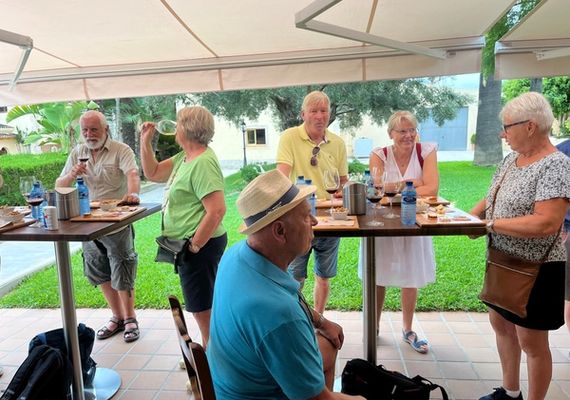 Smaking på lokal vingård