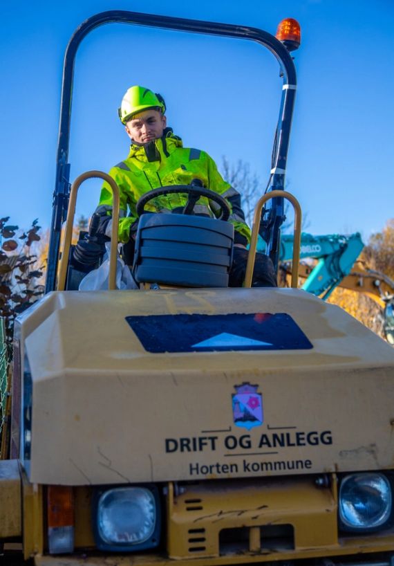 Lærling Knut Sigurd Rudi (Foto: Runar F. Daler, Anleggsmaskinen)