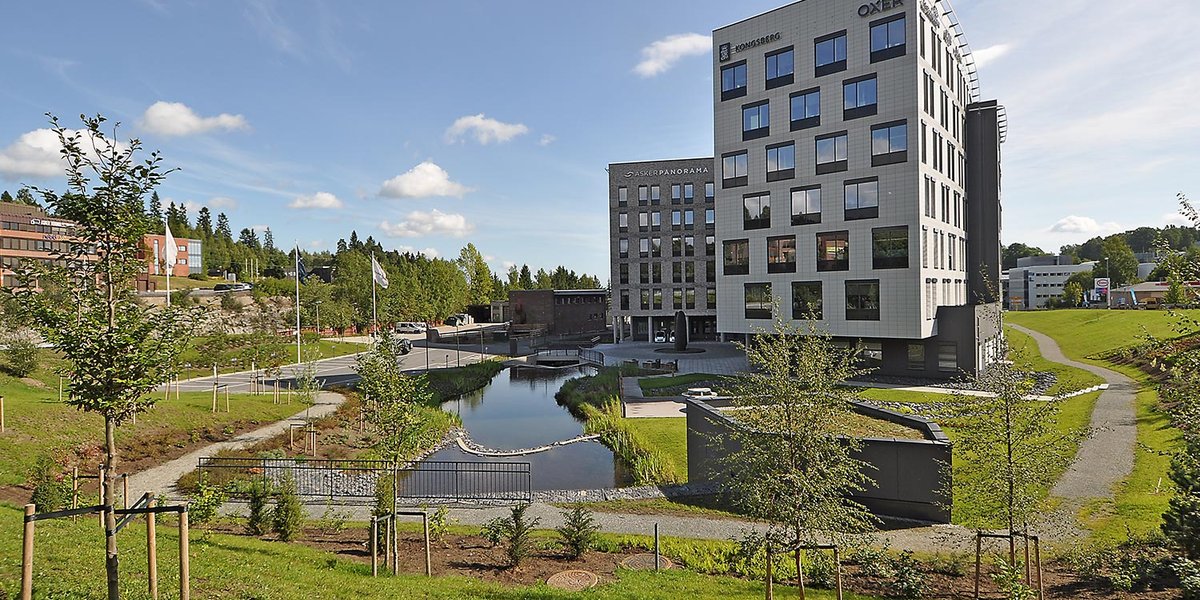 Bilde fra bekkeåpning av Drengsrudbekken i Asker. (Foto: Fagskolen VEA)