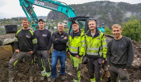 Fra venstre: Kim Andre Høydal, Stig Knutsen, Nils Bert Williamsen, Anders Nilsen, Vetle Moi, og Isak Moi Fardal. (Foto: Runar F. Daler)