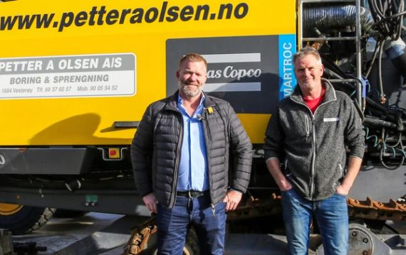 Daglig leder Petter André Olsen (t.v.) og prosjektleder Johan Haviken. (Foto: Runar F. Daler)