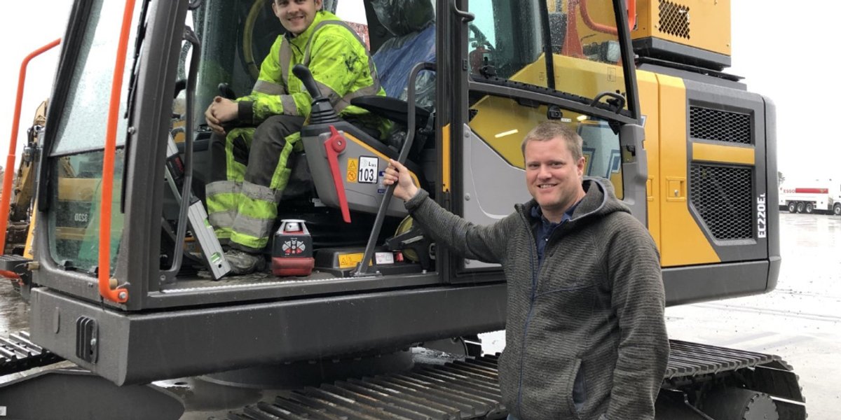 Bilde: Mathias Helmersen og Ola Torgeir Bue i TT Anlegg