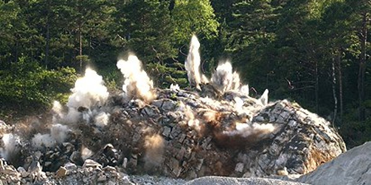 Sikkerhet rundt bruk av eksplosiver