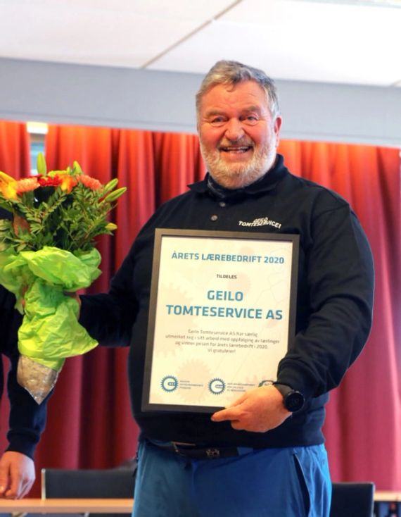 Daglig leder Hans Petter Nässelqvist i Geilo Tomteservice. (Foto: Runar F. Daler, Anleggsmaskinen).