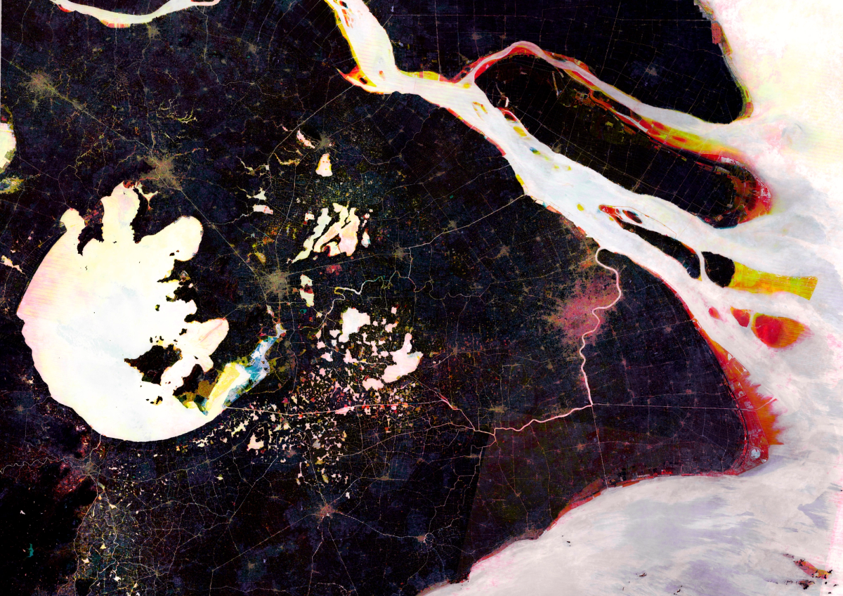 Urban Transformation in the Yangtze River Delta, derived from NDWI data (Landsat 5-8, 1990–2023)