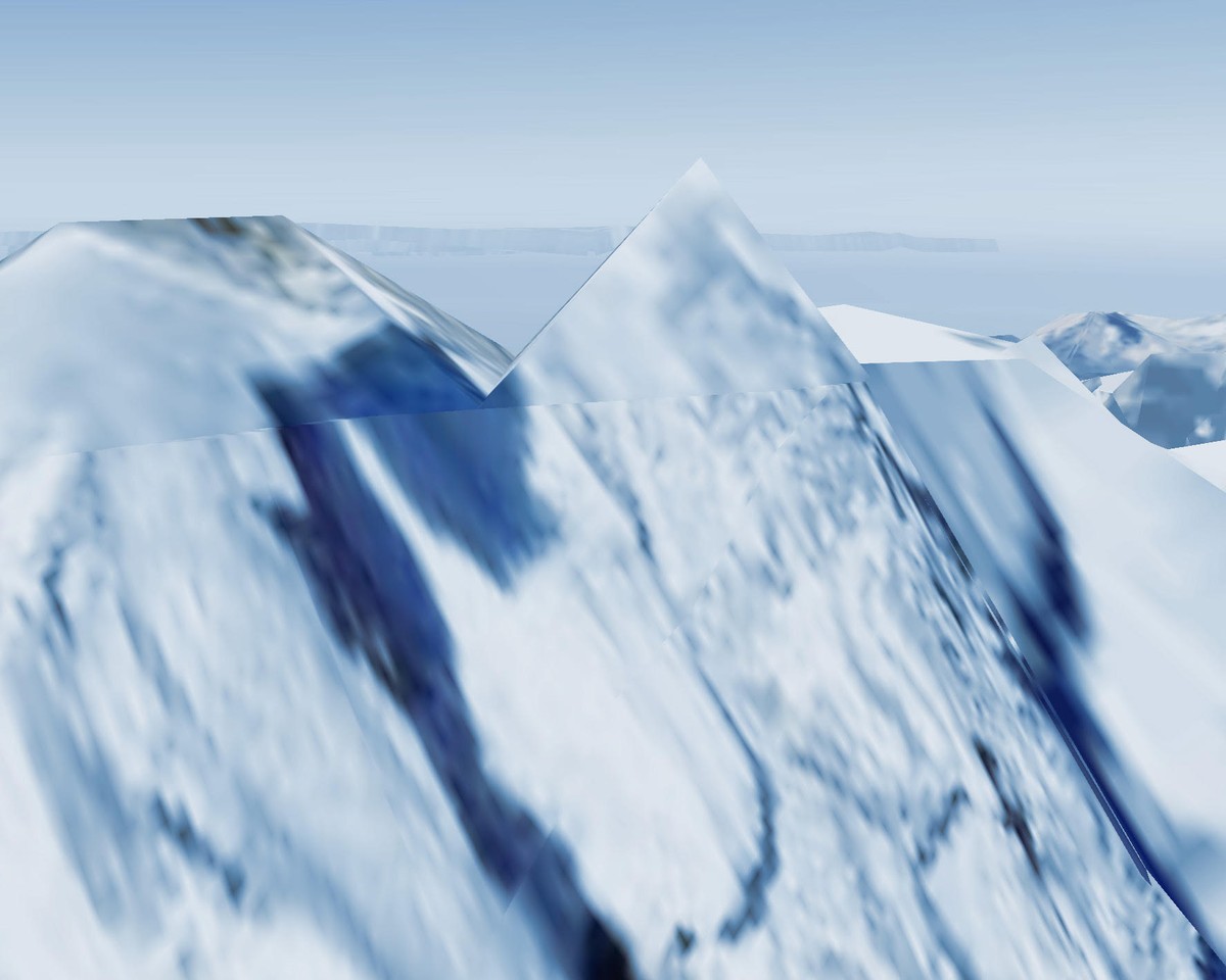 Un-rendered satellite image zoom tile of Monte Rosa (Northern Lyskamm). Google Maps, 2025.