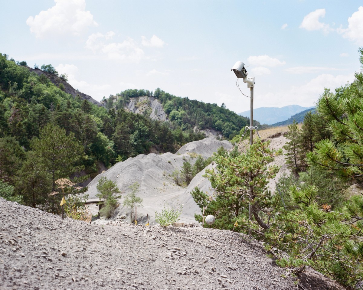 Scientific experiment in Draix, France (for Sensing Earth), Valentin Bansac, 2022.